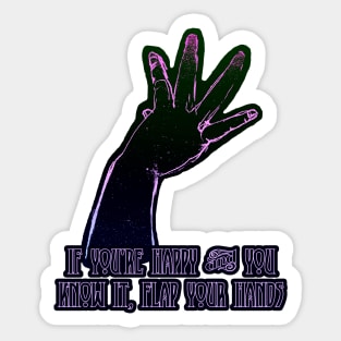 Flap Your Hands Sticker